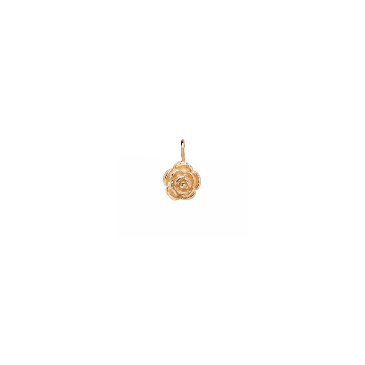 14k Single Rose Charm