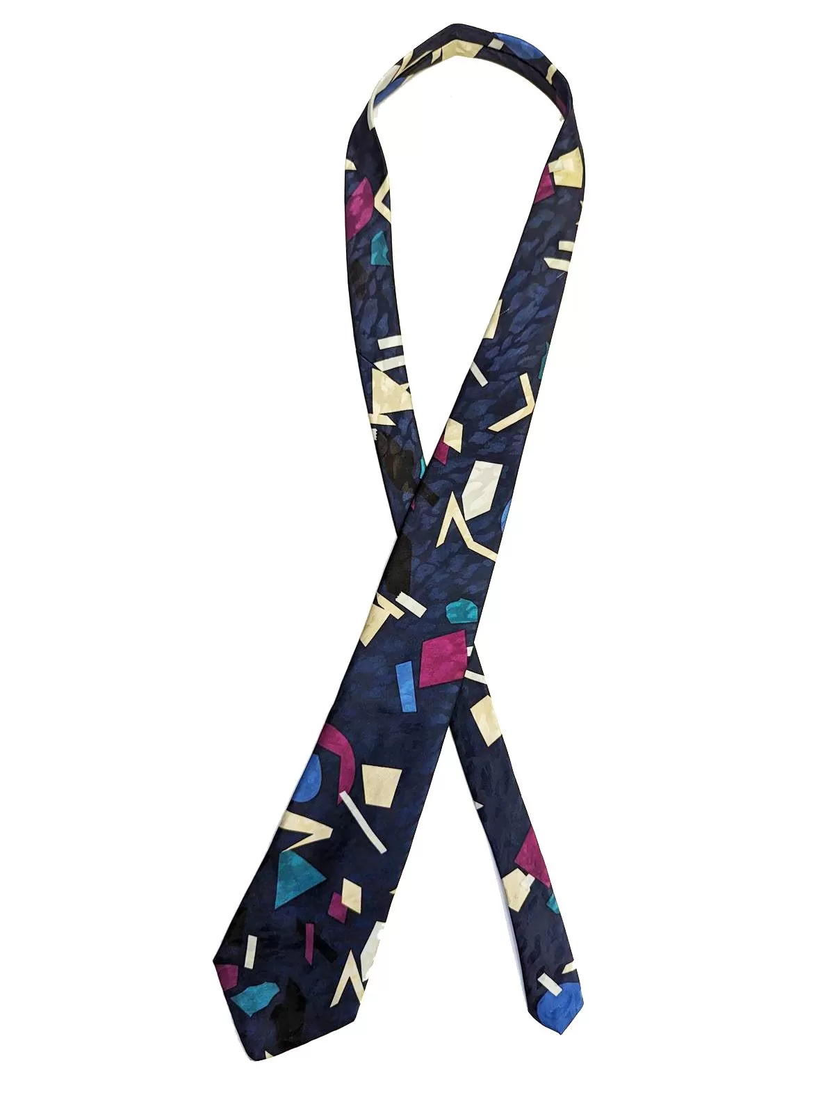 Abstract Bugle Boy Vintage Silk Tie