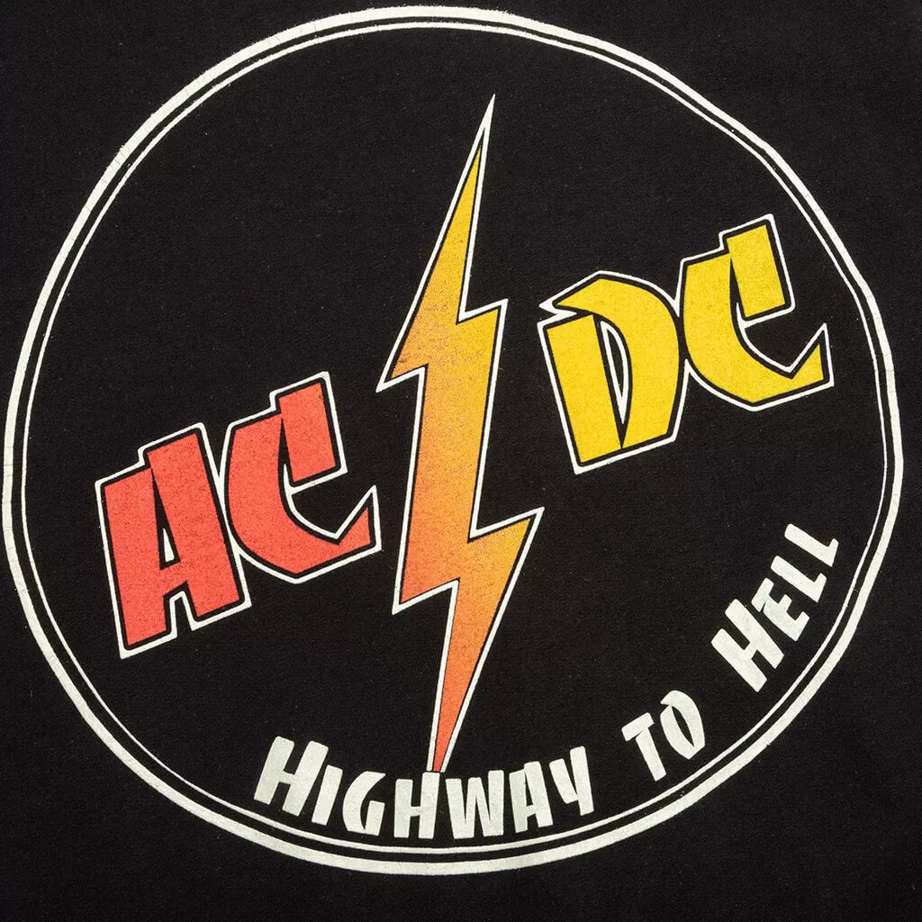 AC/DC Highway To Hell Crew Fleece - Coal Pigment