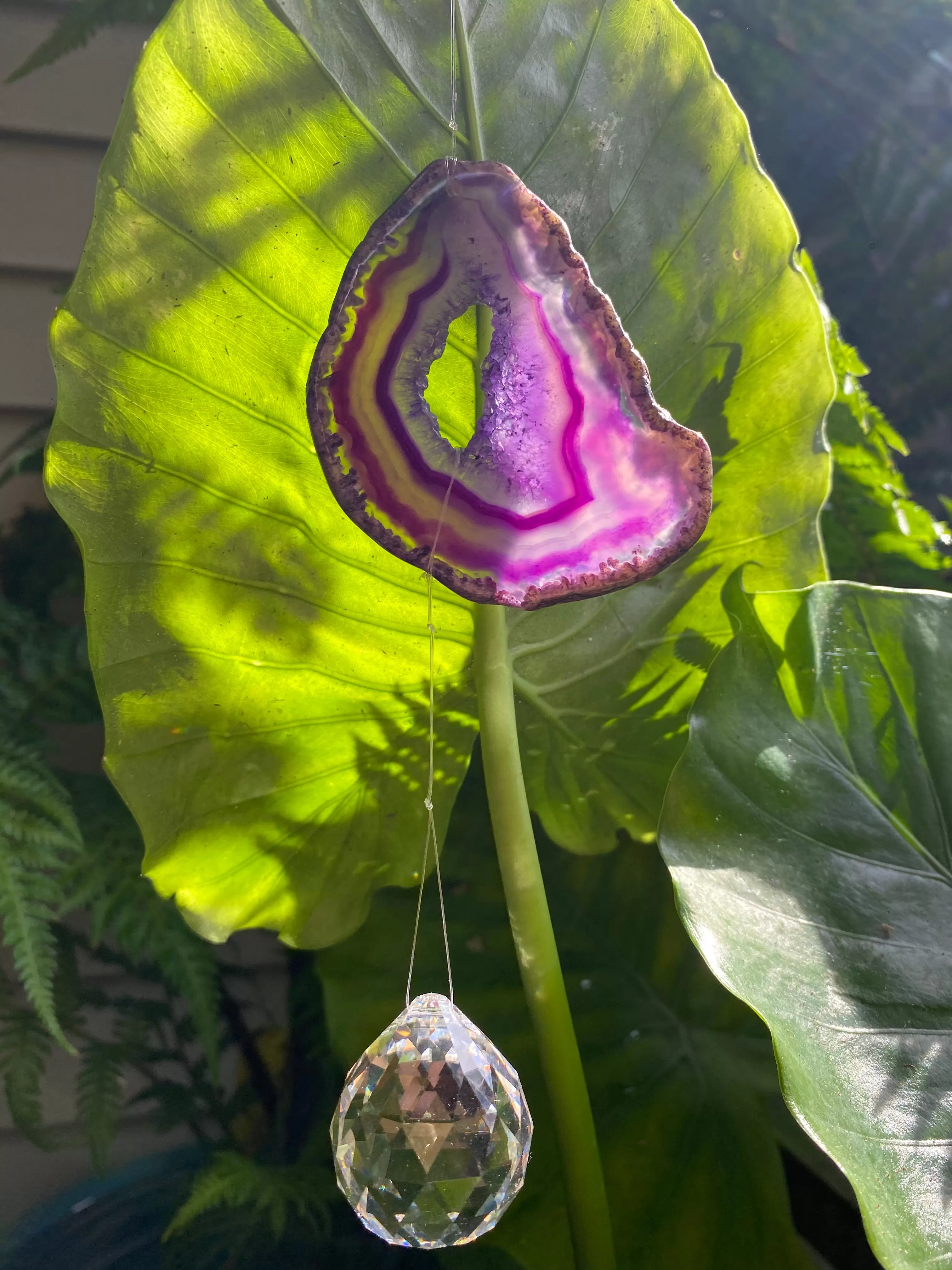 Agate and Prism Good Energy Sun Catchers