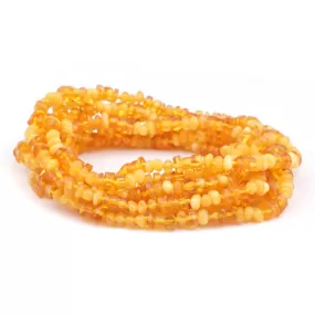 Amber 4X6-6X10mm Chip Faceted Golden/Yellow - 15-16 Inch Limited Editions