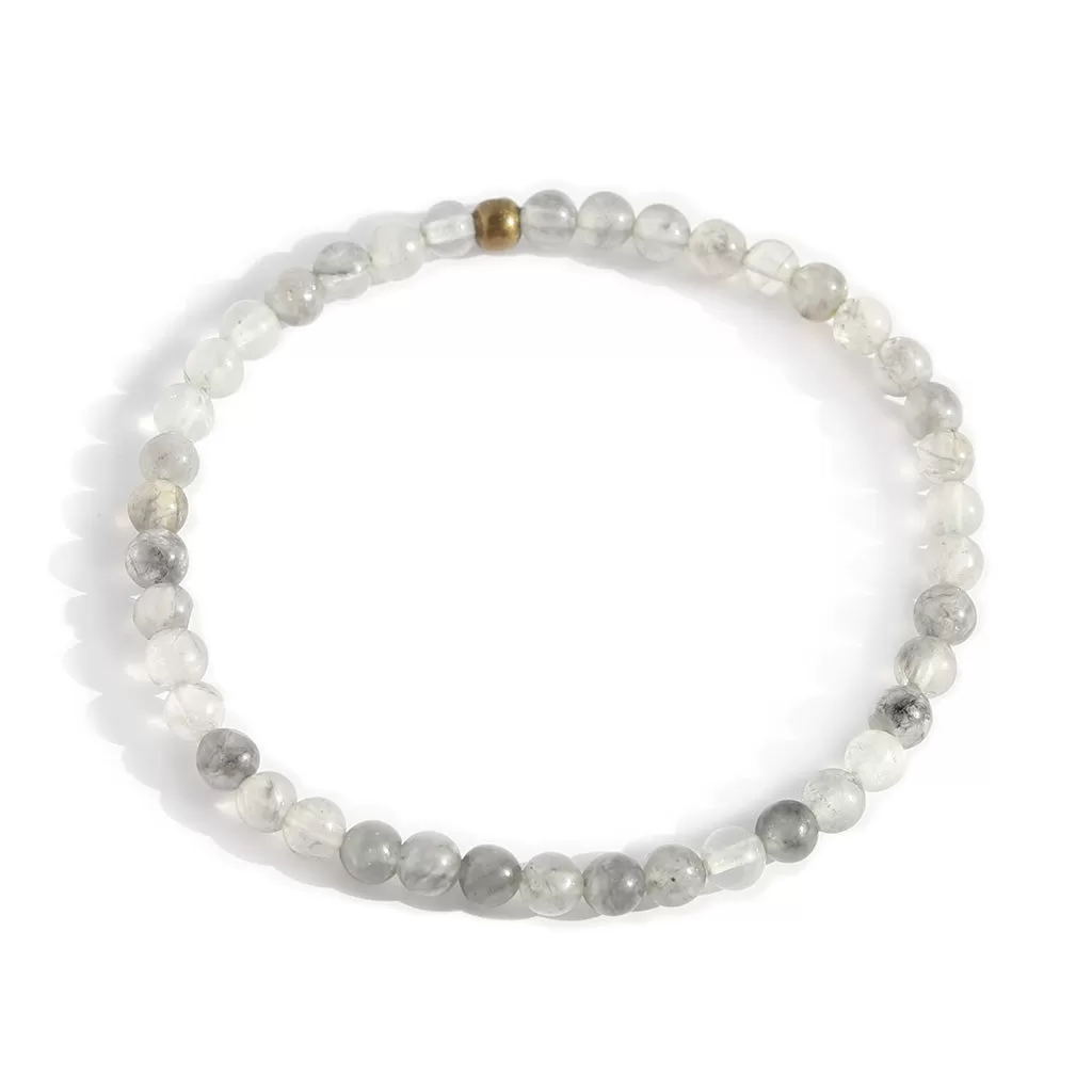 Amplify Cloudy Quartz Crystal Delicate Bracelet