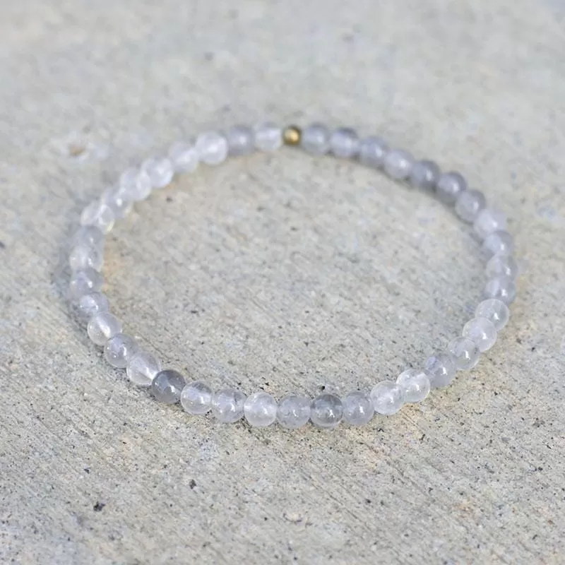 Amplify Cloudy Quartz Crystal Delicate Bracelet