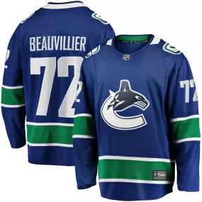 Anthony Beauvillier Vancouver Canucks Fanatics Branded Home Breakaway Jersey - Blue