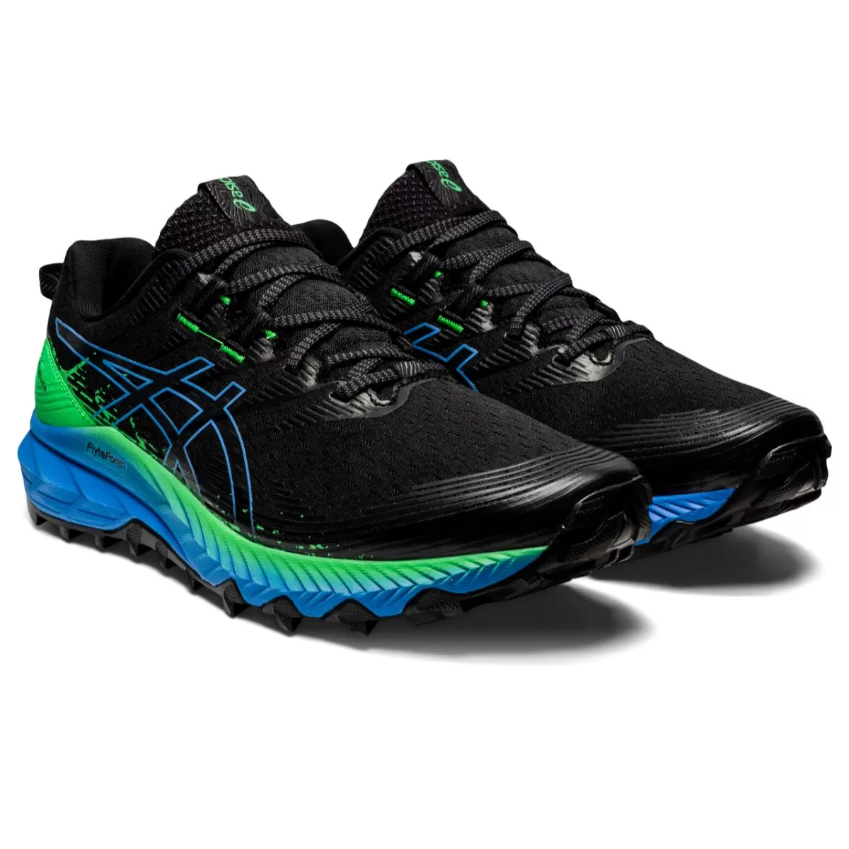 Asics Gel Trabuco 10 Men Black Blue Coast    