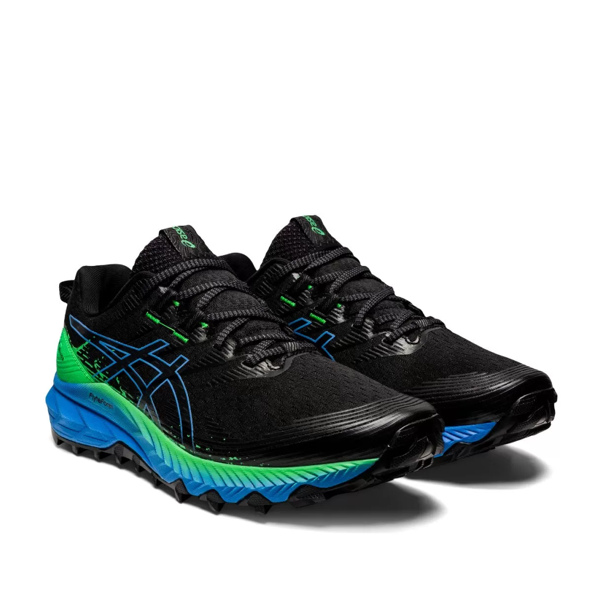 Asics Gel Trabuco 10 Men Black Blue Coast    