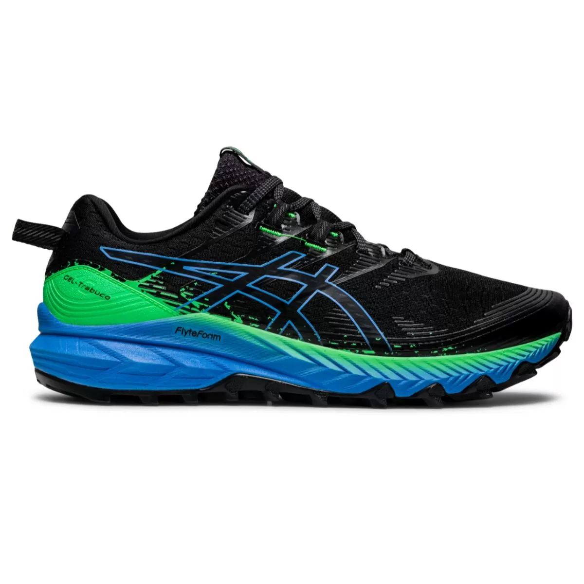 Asics Gel Trabuco 10 Men Black Blue Coast    