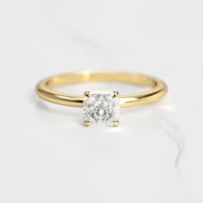 Asscher Solitaire Diamond Ring