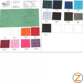 Auto/Boat Big Z Color Card Crocodile Marine Vinyl Fabric