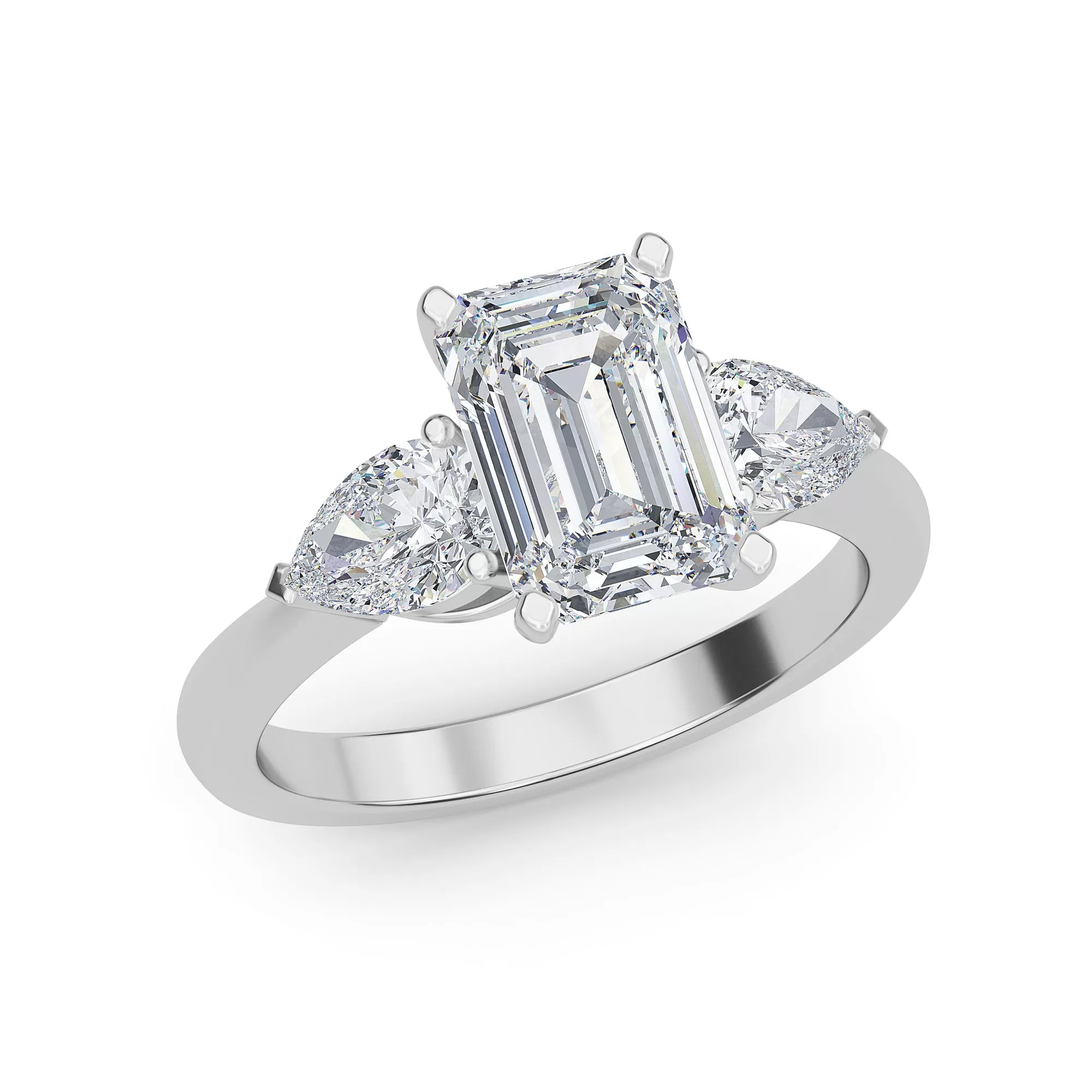 AUTRE - 14k White Gold 2.00ct Lab Grown Diamond Engagement Ring