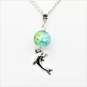 AVBeads Jewelry Beach Necklace 24-inch Y Bead Dangle Dolphin Charm JWLNCB15173