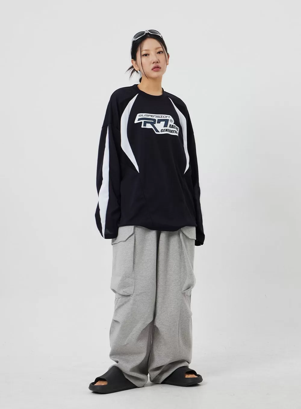 Baggy Cargo Track Pants Unisex CF327