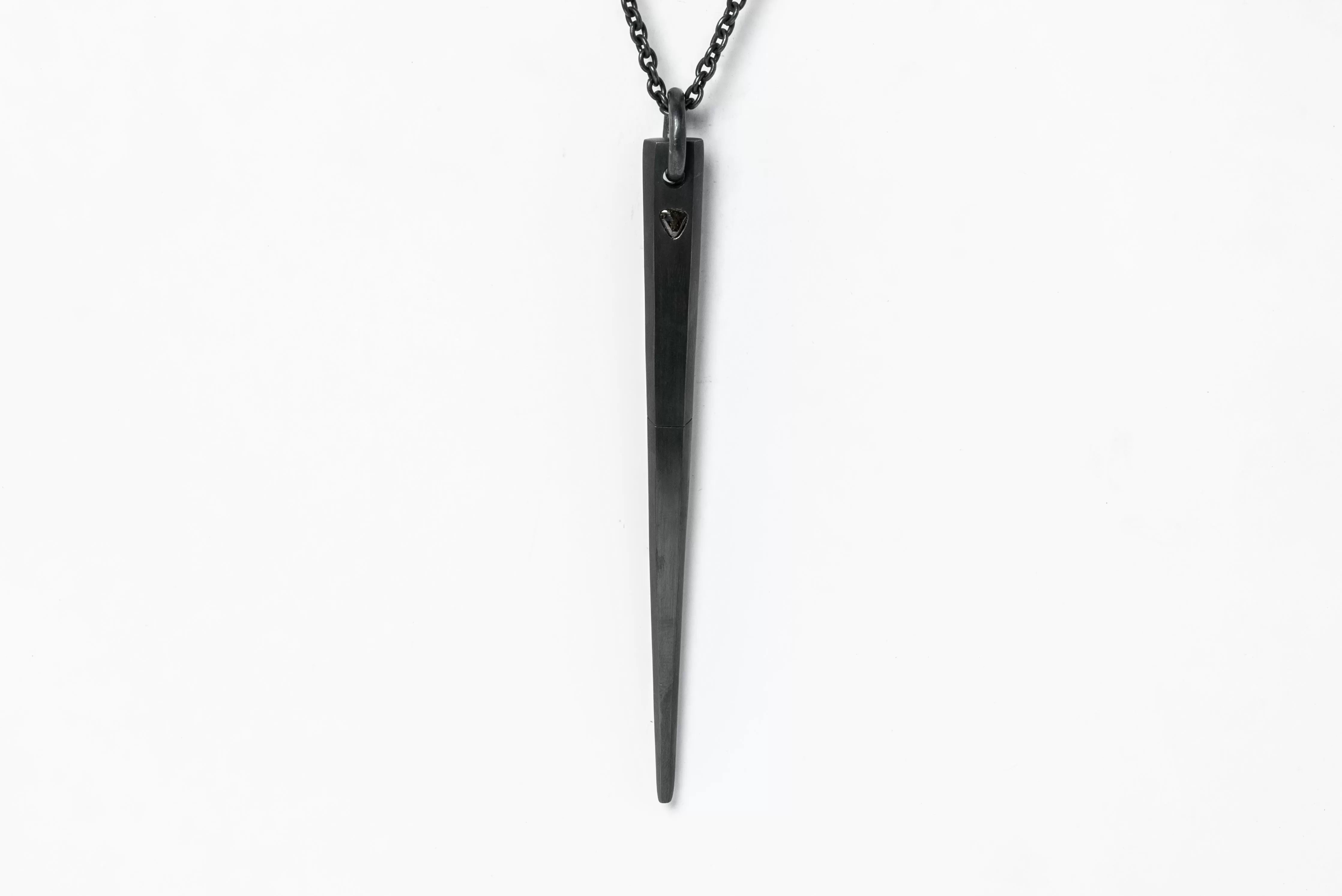 Big Spike Necklace (0.4 CT, Chunky Diamond Slab, KA DIA)