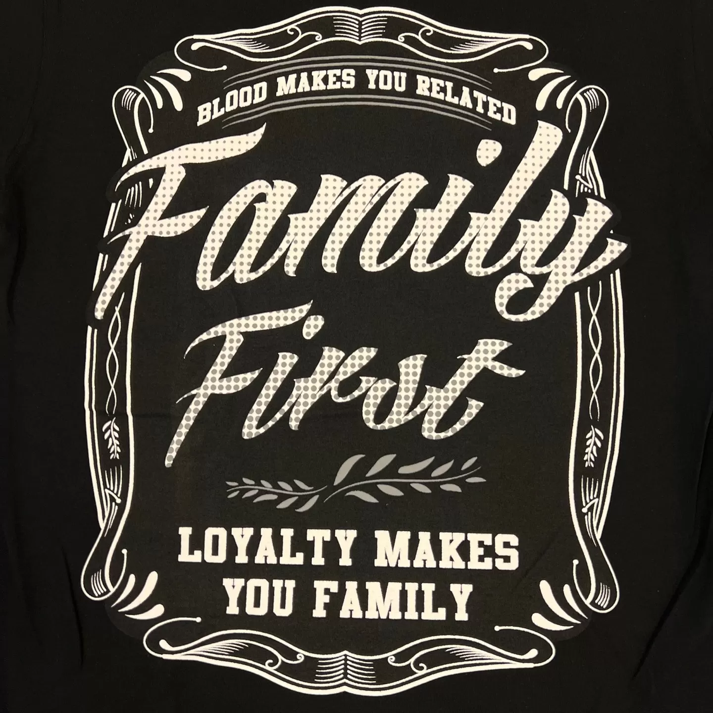 BILLIONAIRE Family First Graphic T-Shirt