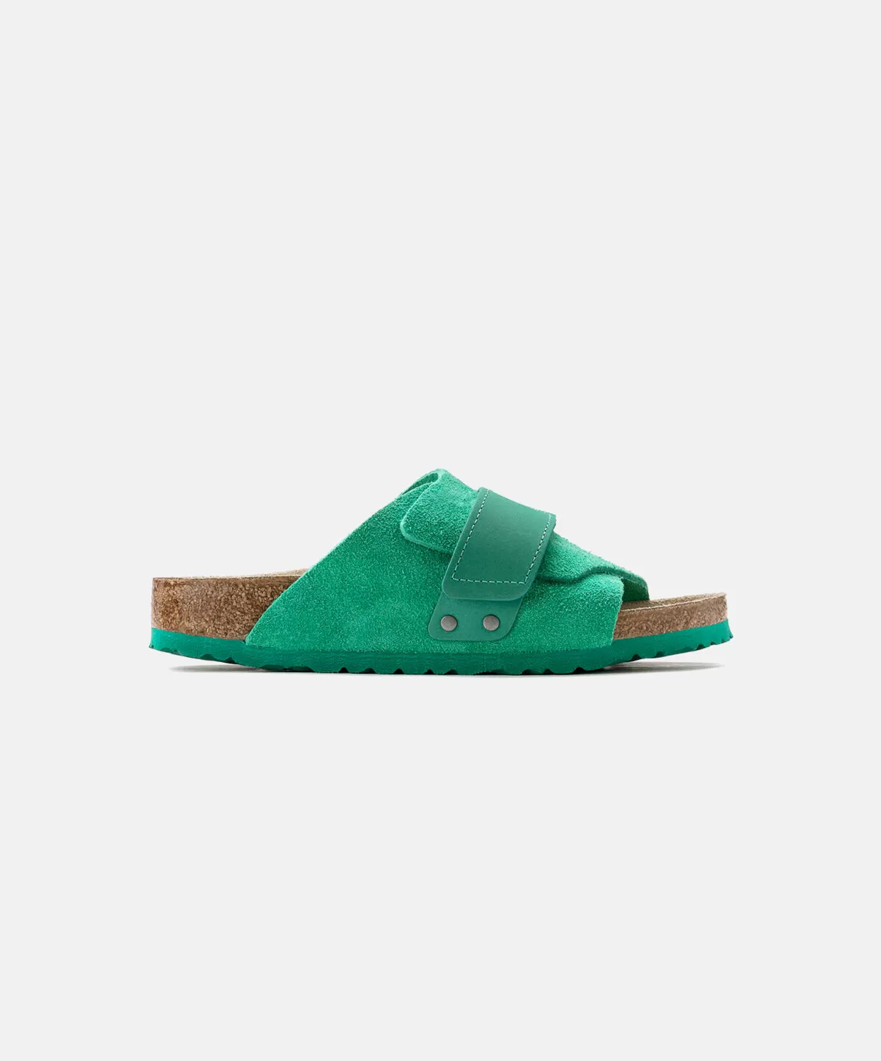 Birkenstock Kyoto Suede Leather Bold Green Sandals