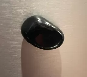 Black Agate Refrigerator Magnet