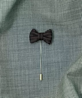 Black & White Striped Bow