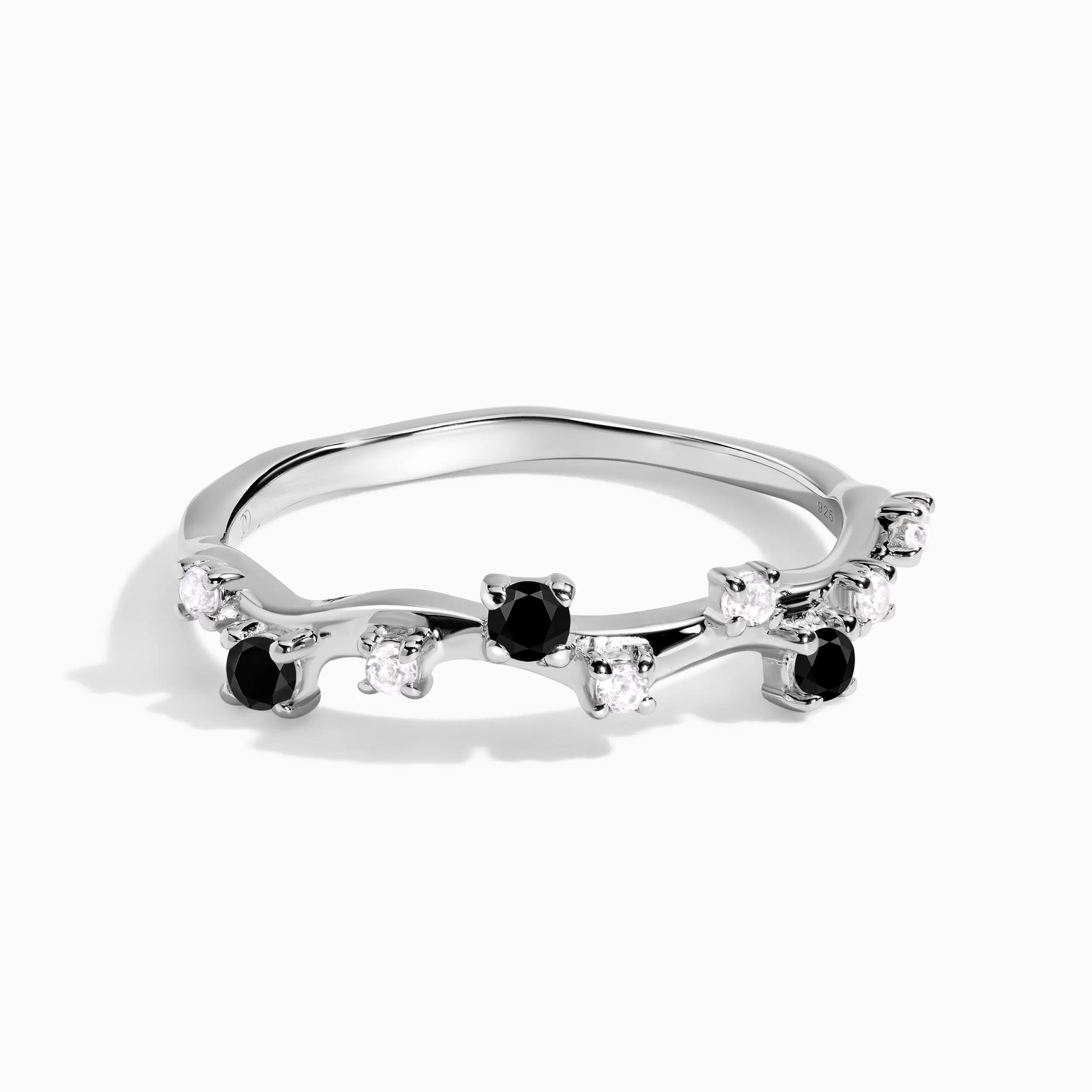 Black Onyx Ring - Stardust Band