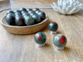 Bloodstone Sphere || Marble || Africa