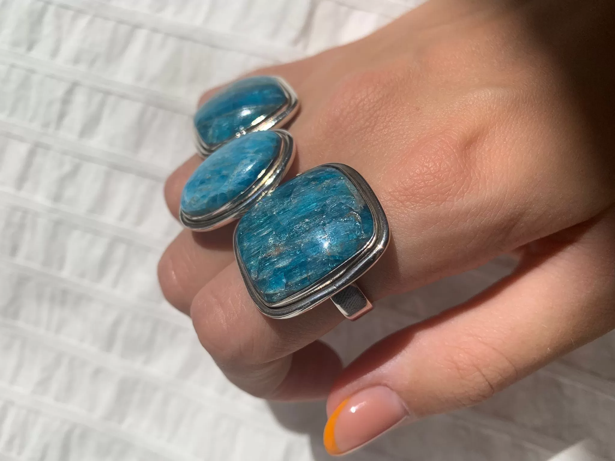 Blue Apatite Brea Ring - Mix