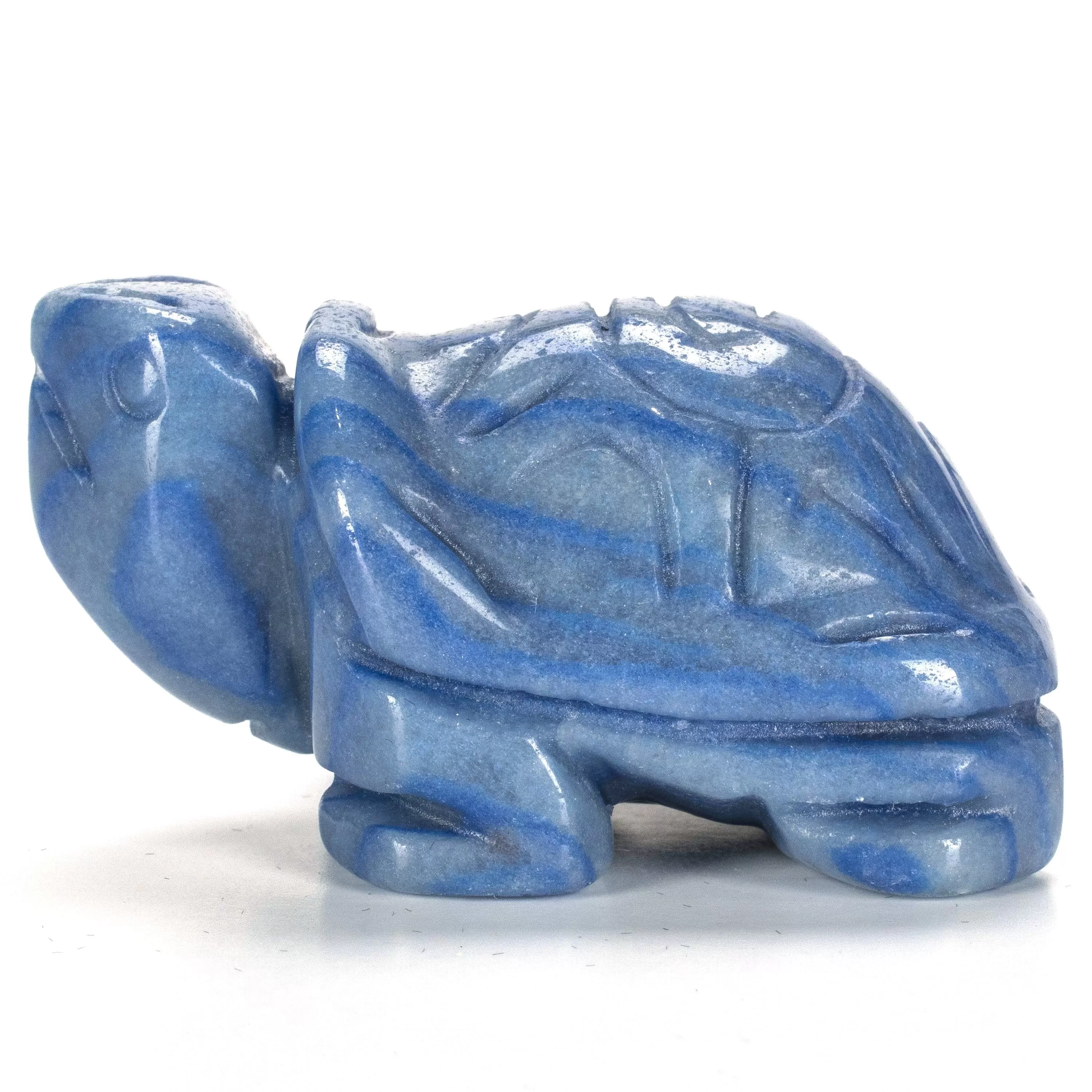 Blue Aventurine Turtle 2'' Natural Gemstone Carving