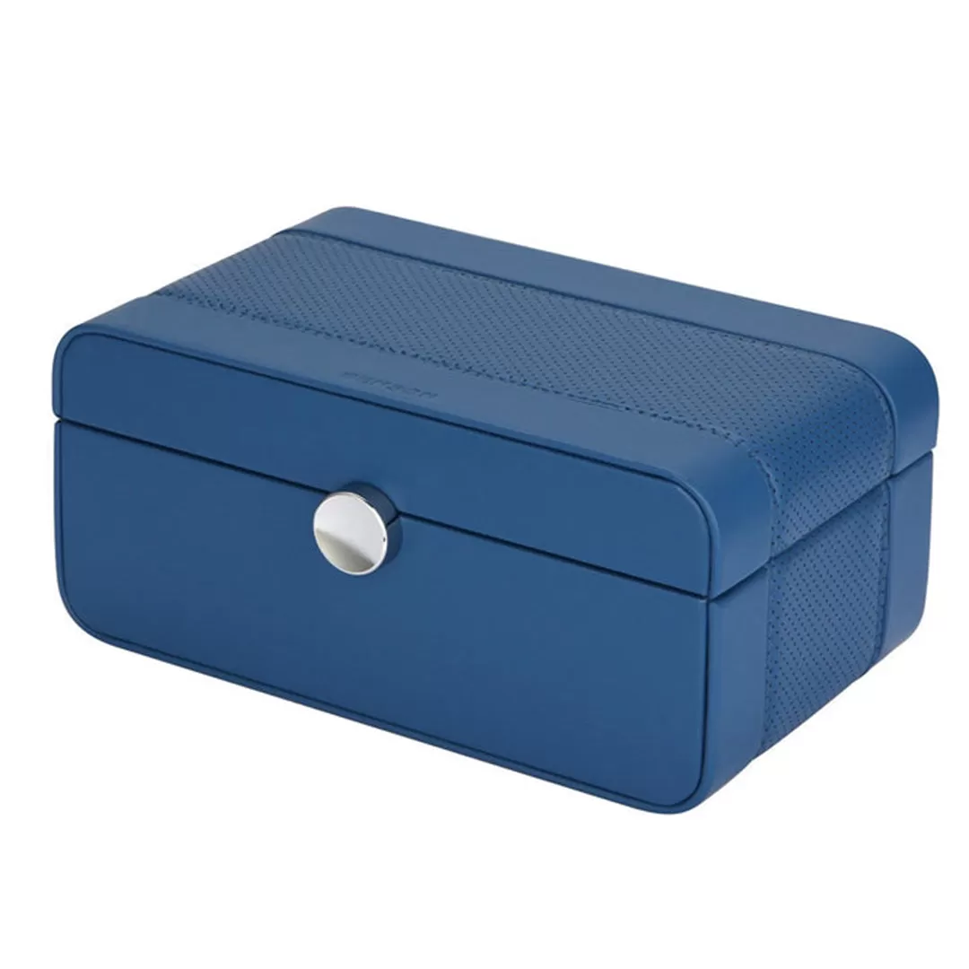 Blue Leather Watch Case