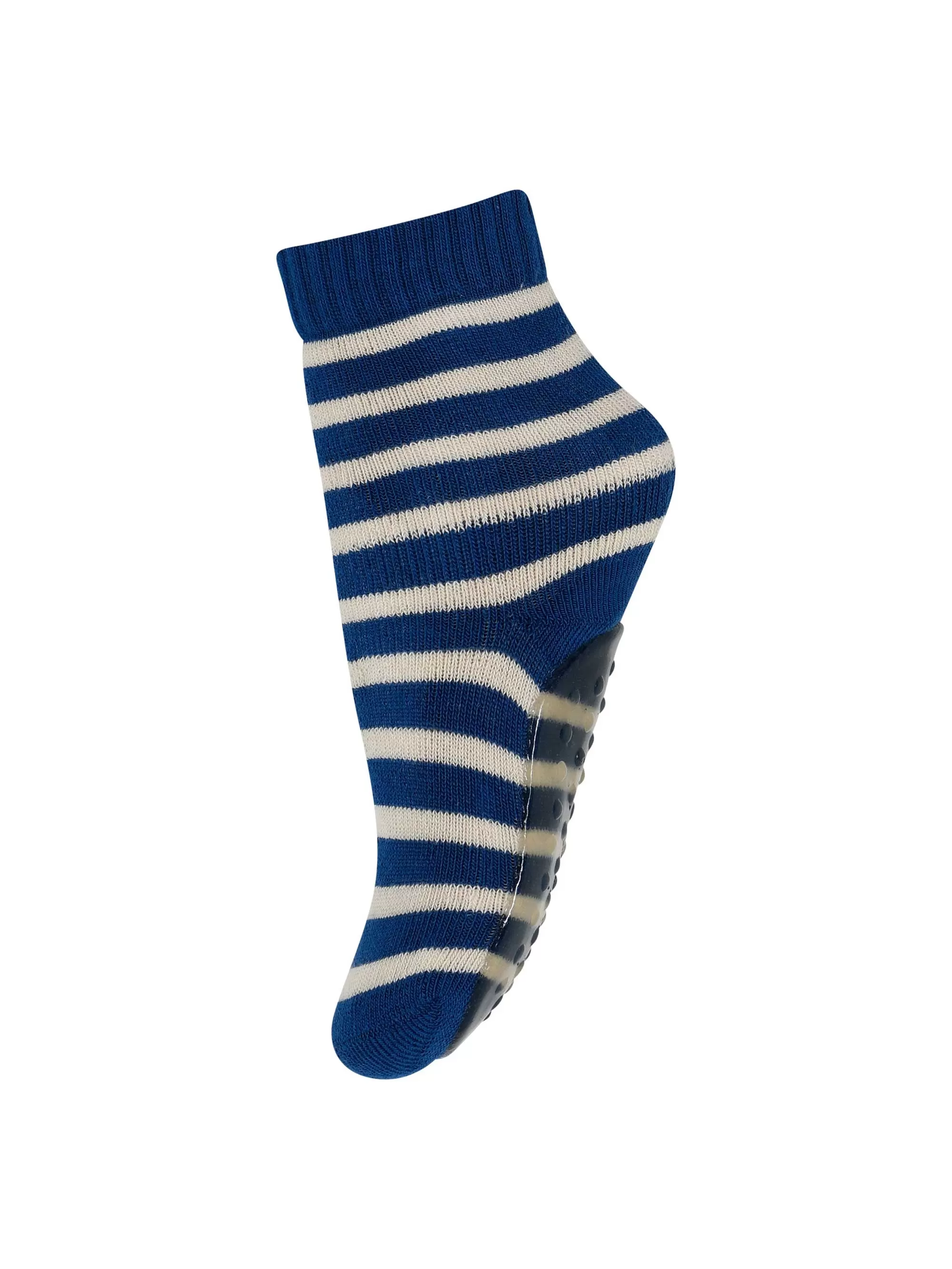 Blue Stripe Slipper Socks