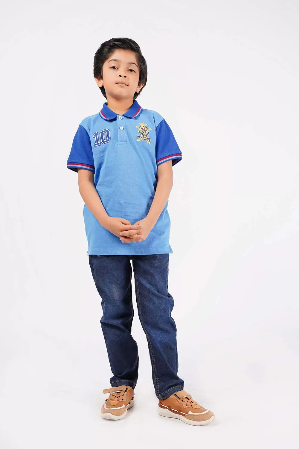 Boy's Short Sleeves Fashion Polo