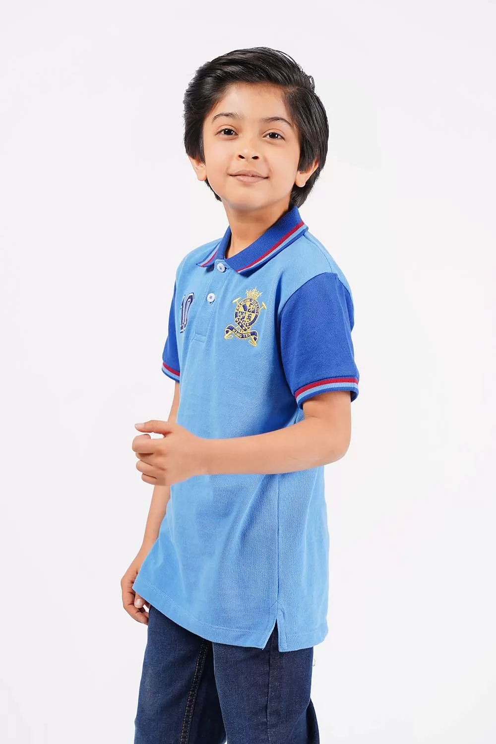 Boy's Short Sleeves Fashion Polo