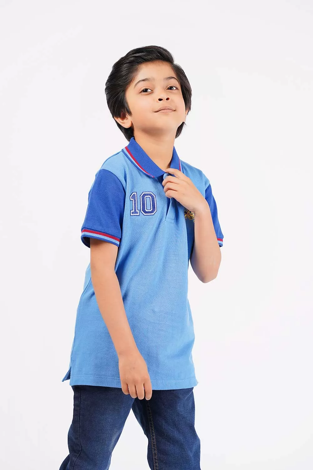 Boy's Short Sleeves Fashion Polo