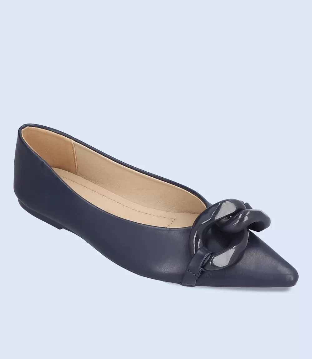 BW8476-NAVY-Women Casual Pumps