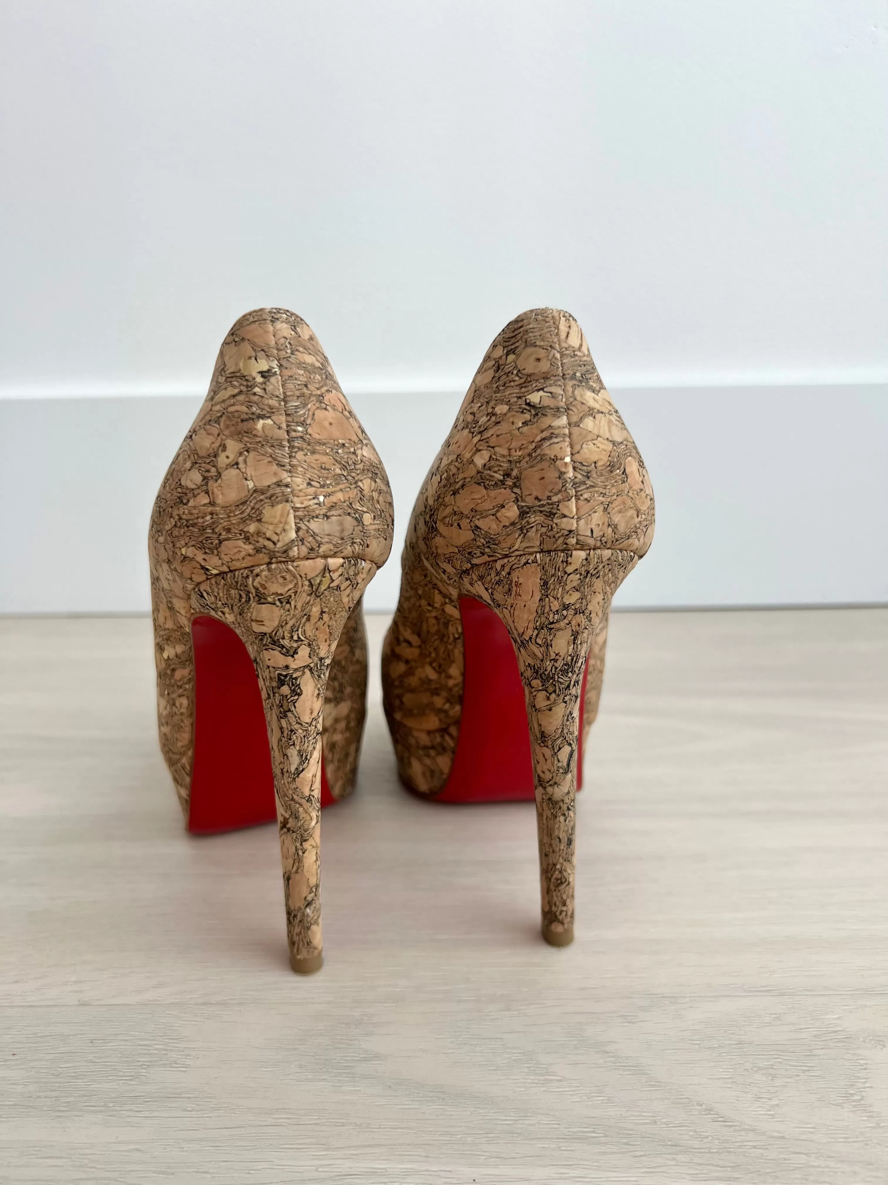 Christian Louboutin Cork Bianca Heels