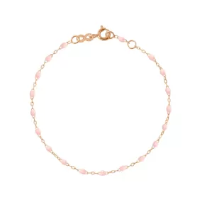 Classic Gigi Baby Pink bracelet, Rose Gold, 6.7"