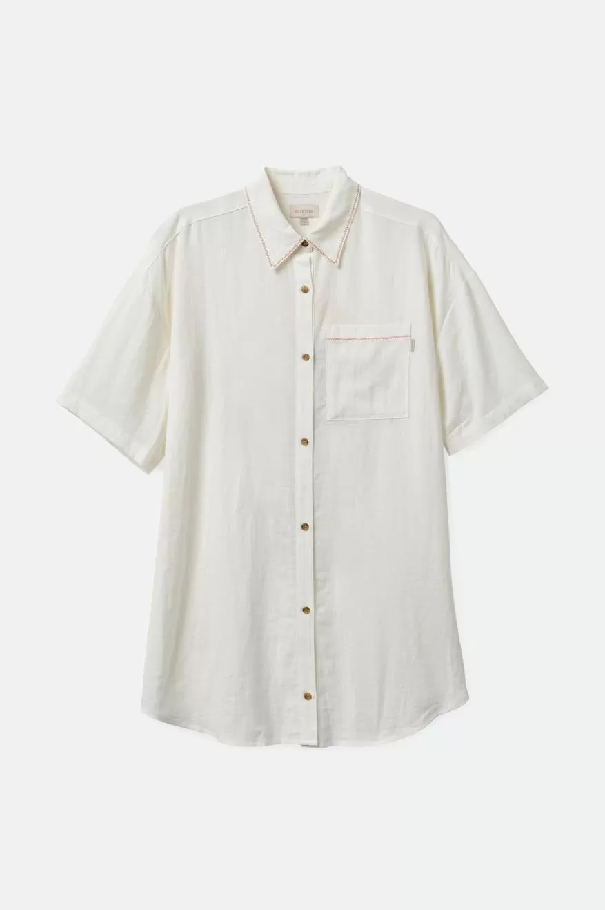 Condesa Linen Shirtdress - Off White