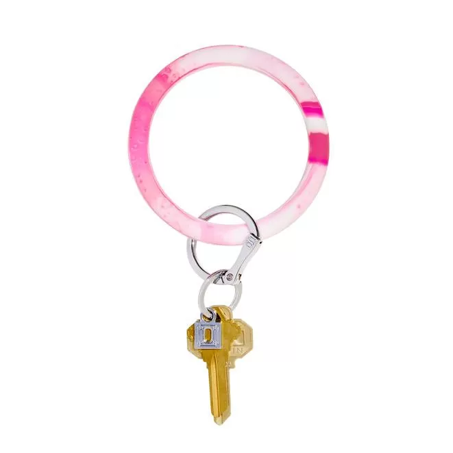 Confetti Silicone Big O Key Ring - (multiple colors)