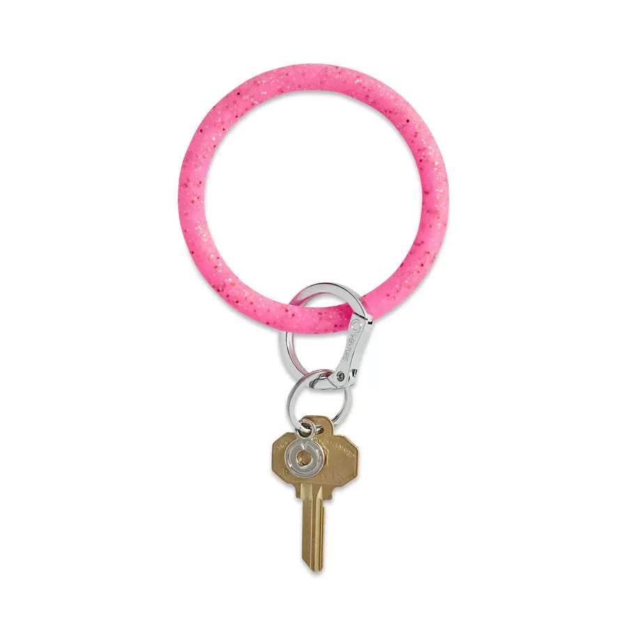 Confetti Silicone Big O Key Ring - (multiple colors)