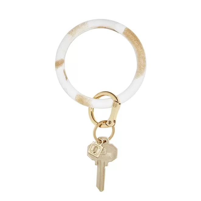 Confetti Silicone Big O Key Ring - (multiple colors)