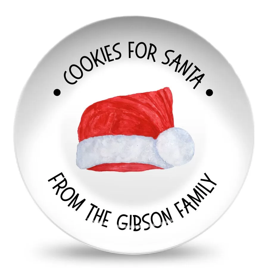 Cookies for Santa Personalized Plates