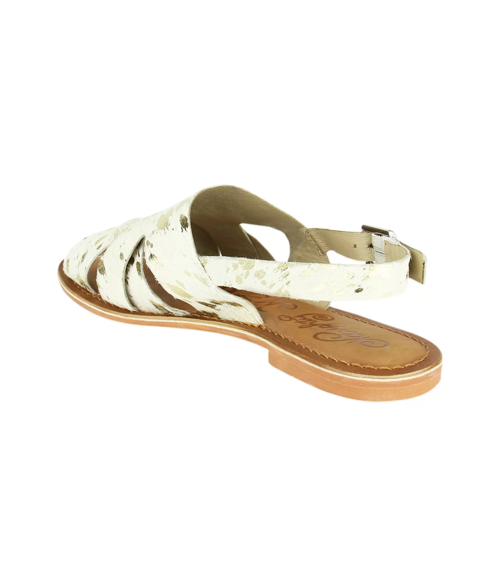 Cup of Tea Sandals in White