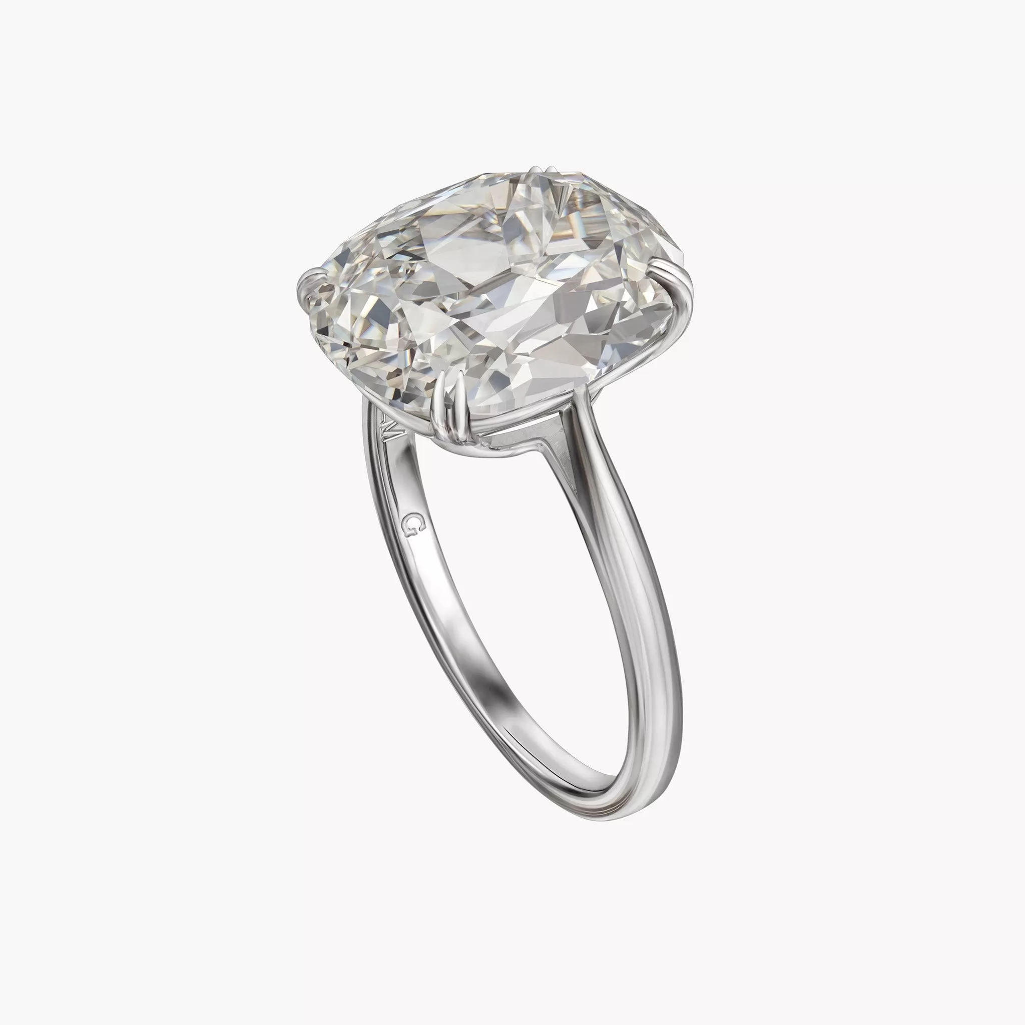 Cushion Cut Solitaire Engagement Ring