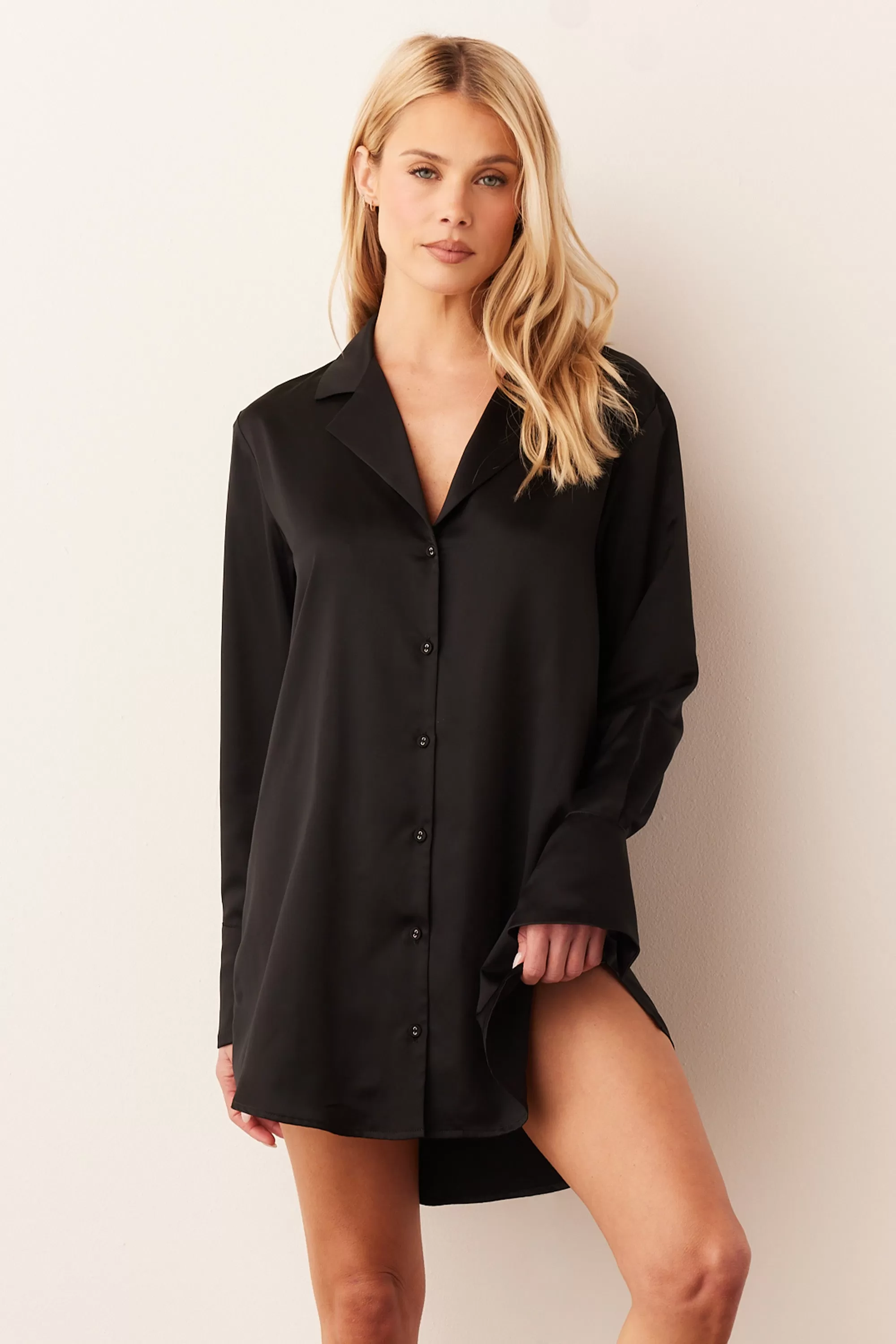 Daniela Boyfriend Shirt | Black