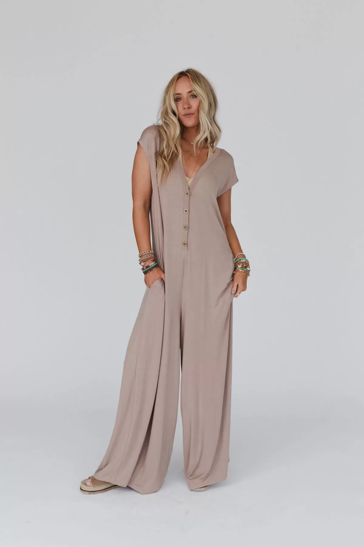 Daphne Jumpsuit - Mocha