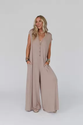 Daphne Jumpsuit - Mocha