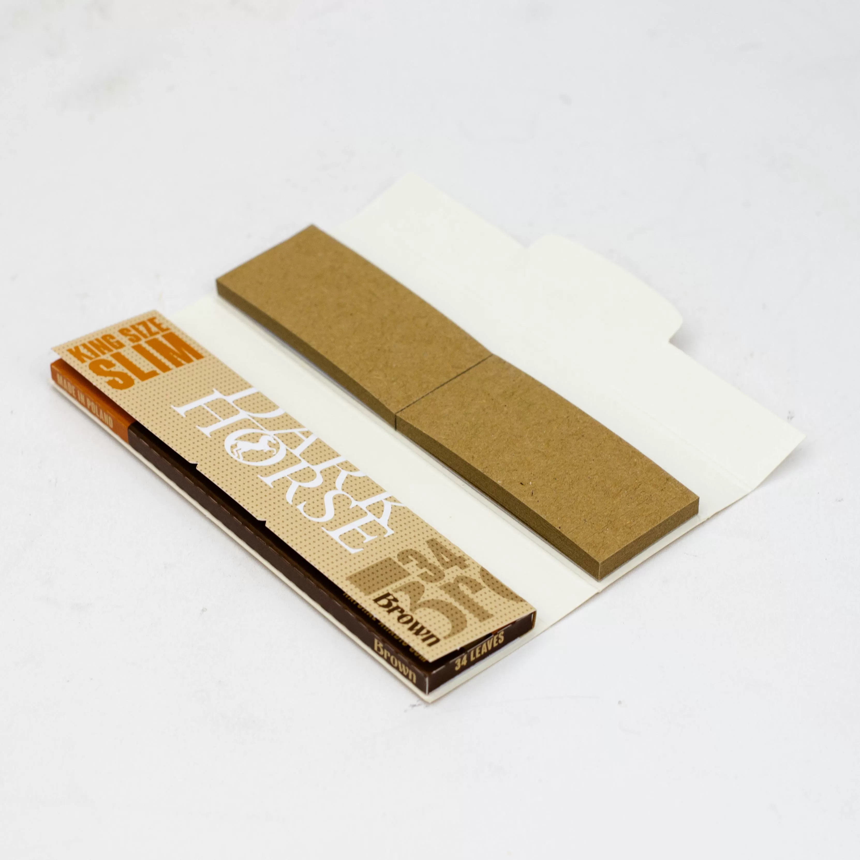 DARK HORSE King Slim Brown Rolling Paper   Filters