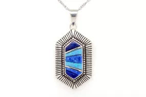 David Rosales Hexagonal Blue Sky Pendant