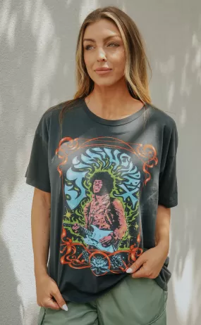 daydreamer: jimi hendrix psychedelic nouveau merch tee