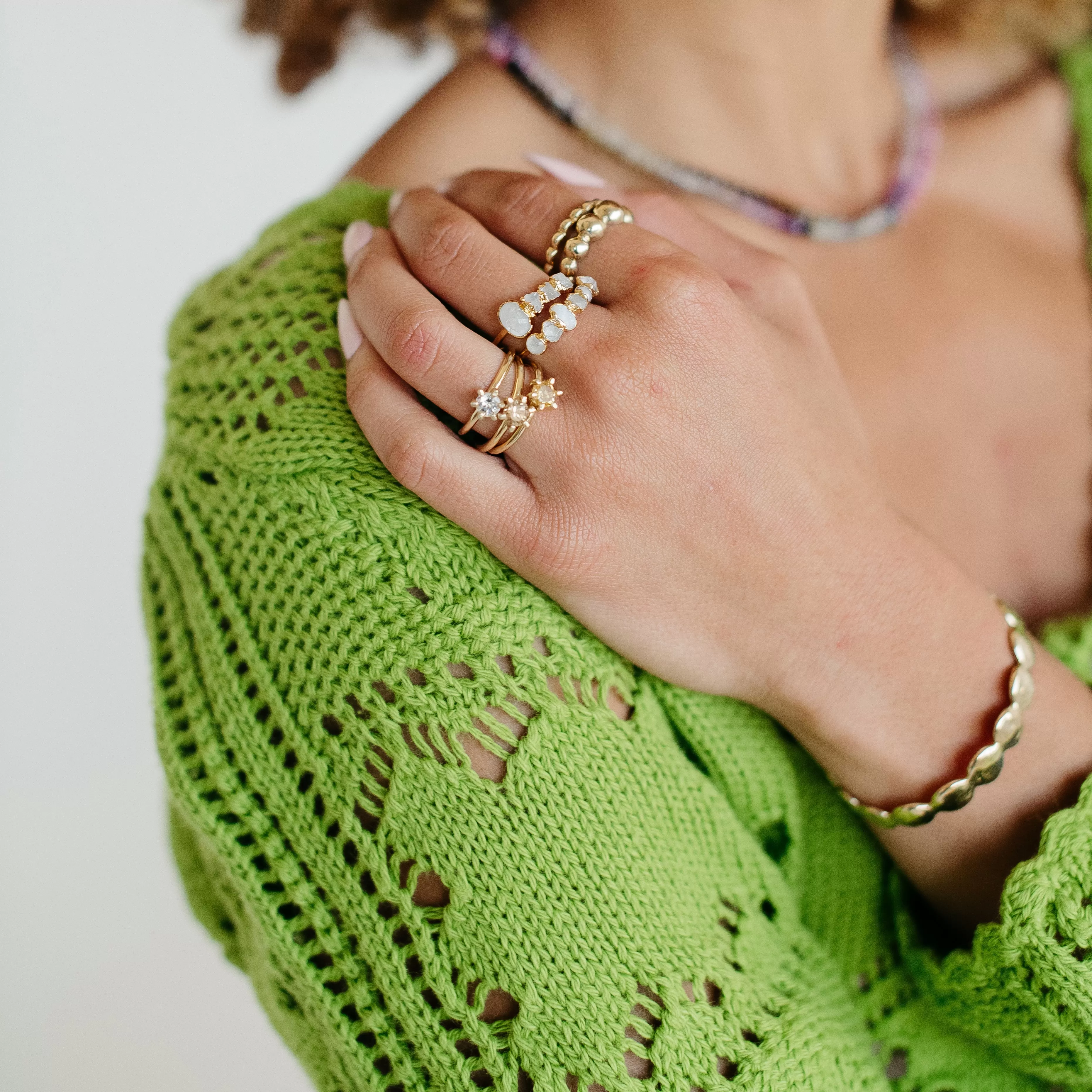 December Birthstone Ring with Golden Zircon