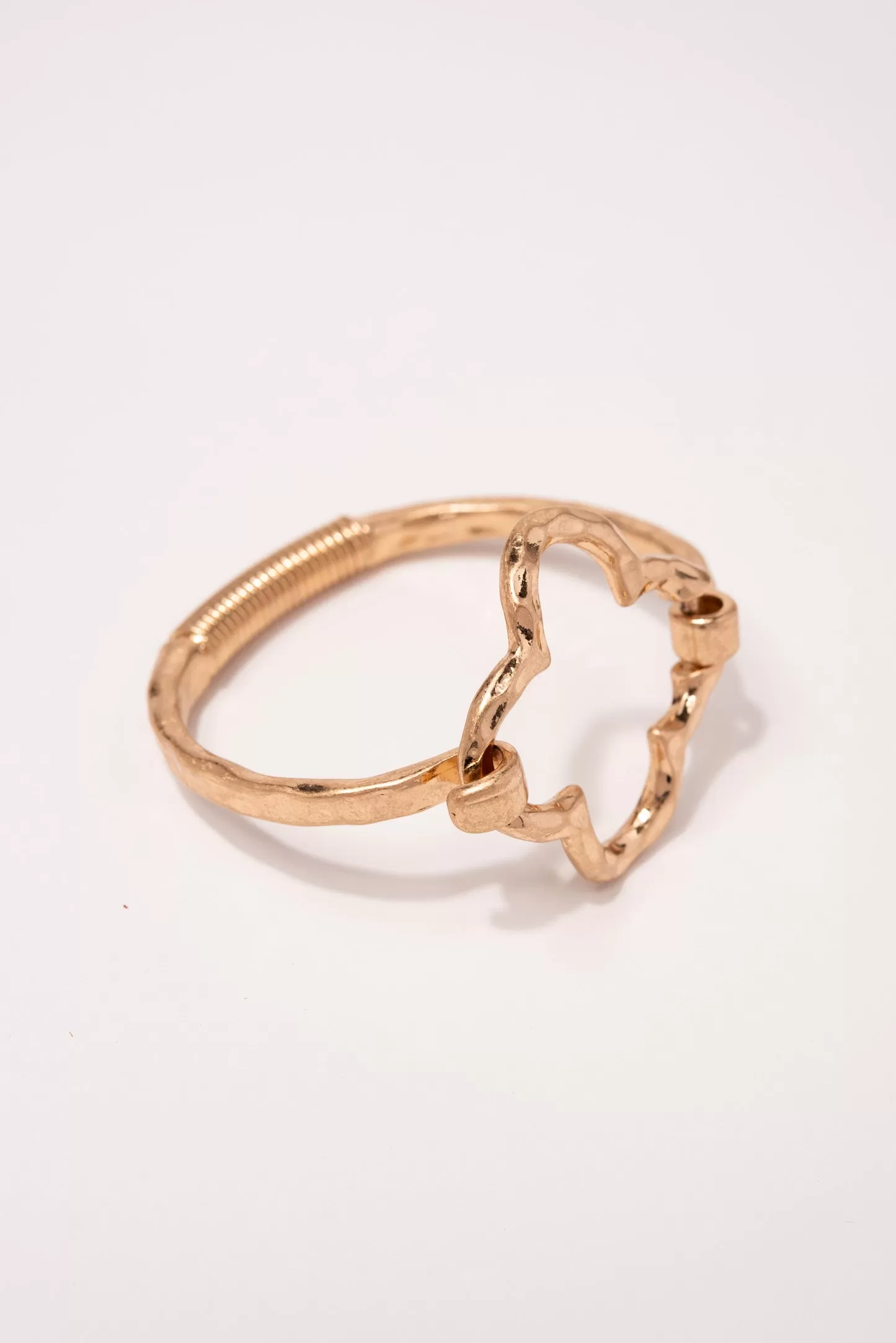 Delia Spring Metal Cuff Bracelet - Gold