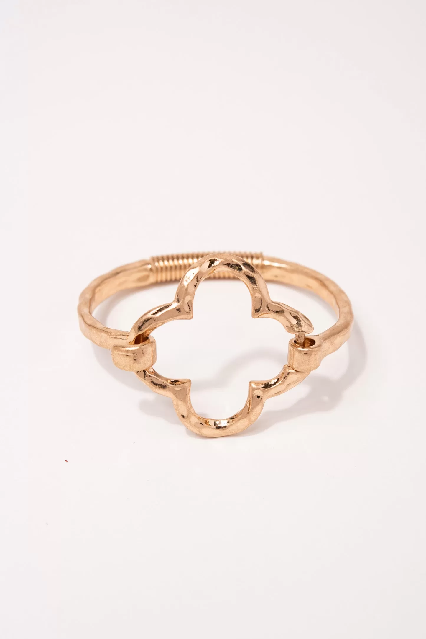 Delia Spring Metal Cuff Bracelet - Gold