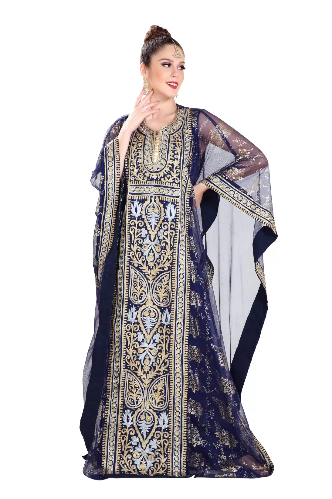 Designer Farasha Khaleeji Thobe Maxi Dress